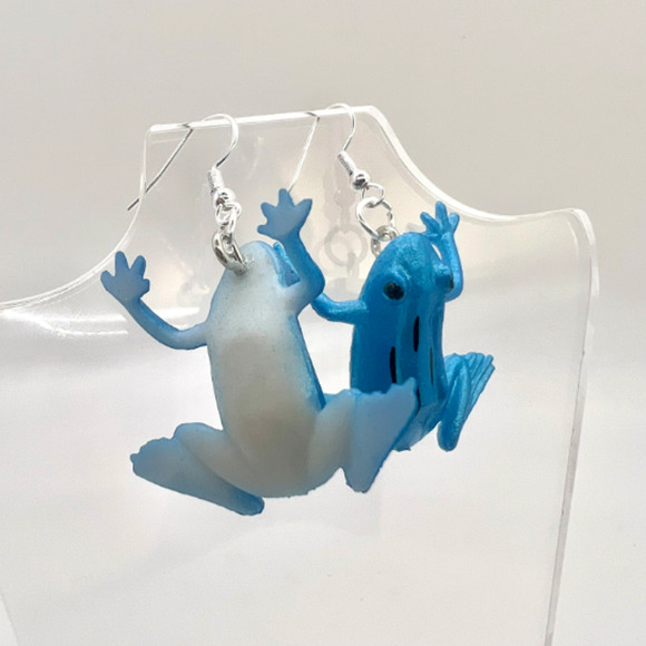 Bull Frog Earrings - Animal Earrings - Zoo Earrings - Teacher Earrings - Farm - Picture 7 of 10